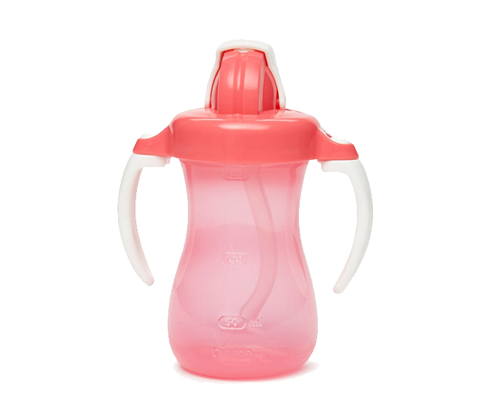 Pigeon N11583464A Petite Straw Bottle with Handle- 150ML, Pink - Zoom Image 1