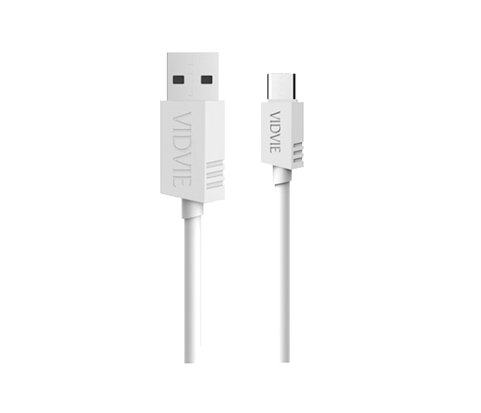 Vidvie CB-404 Type-C Data Cable - 1 Meter, White - Zoom Image 3