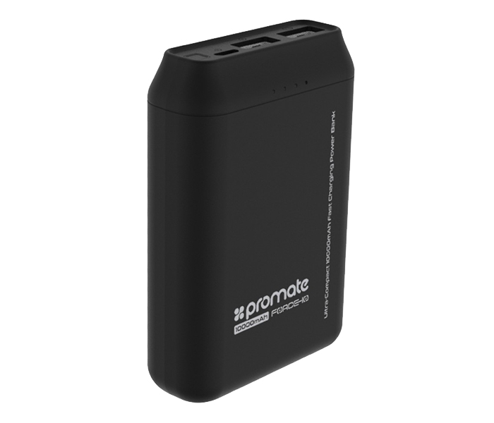 Promate Force-10 10000mAh Ultra Compact Fast Charging Power Bank - Black - Zoom Image 5