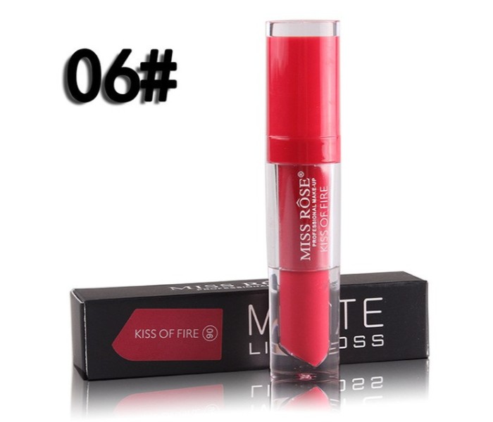 Miss Rose 7701-026M Longlasting Matte Lip Gloss 06 Kiss of Fire - Zoom Image