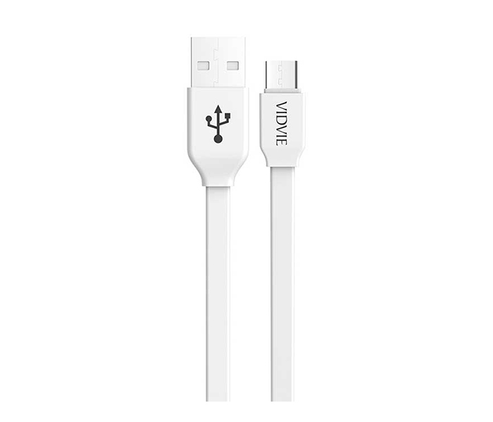 Vidvie CB-405 Data Cable for Smartphone - 1 Meter, White - Zoom Image 4