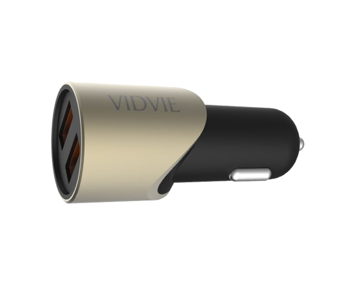 Vidvie CC-507 3.1A Car Adapter for Apple iPhone - Gold - Zoom Image 1