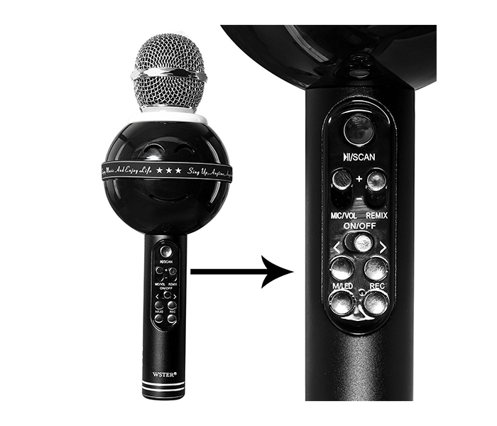 WSIER WS-878 Handheld Wireless Bluetooth Microphone with Speaker - Zoom Image 3