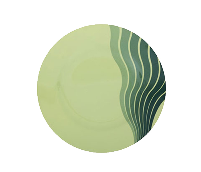 Royalford RF8156 8-inch Melamine Radiant Thai Dinner Plate - Green - Zoom Image