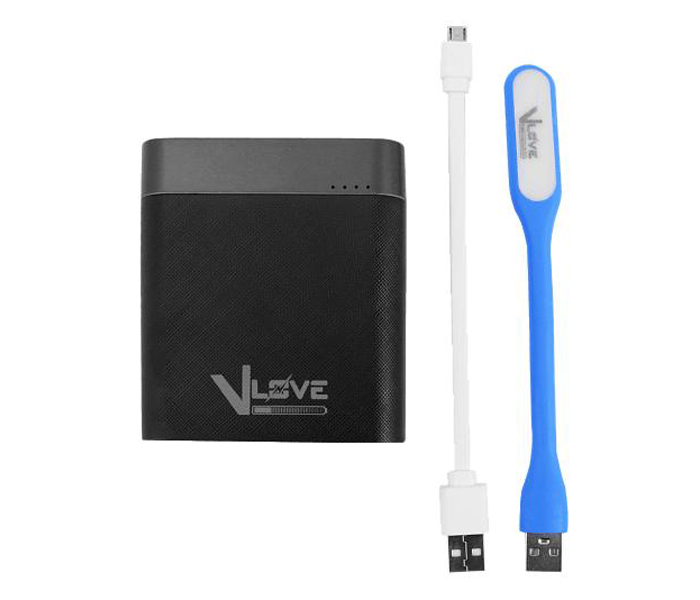 V Love Box V-Z01 15000 mAh Power Bank with USB LED Light - Zoom Image 1