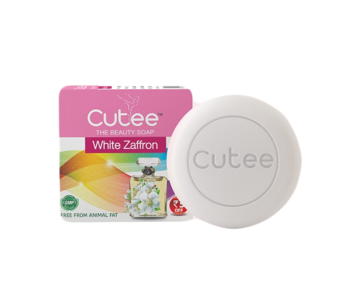 Cutee The Beauty Non Animal Fat Beauty Soap White Zaffron - Zoom Image