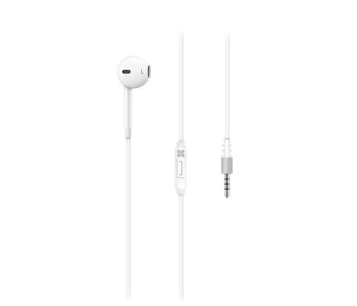 Promate Gearpod-IM Single Earphone Mono Headset with Microphone, White - Zoom Image 6