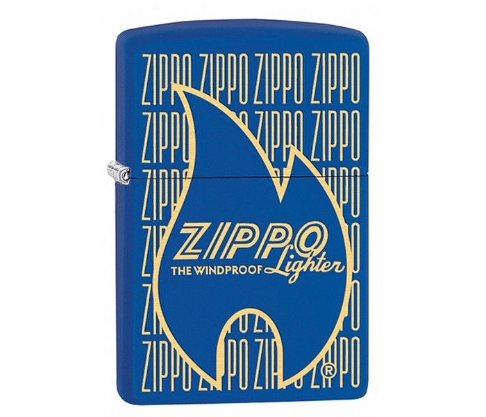 Zippo 29220 229 Zippo Logo Variation Lighter Blue - Zoom Image