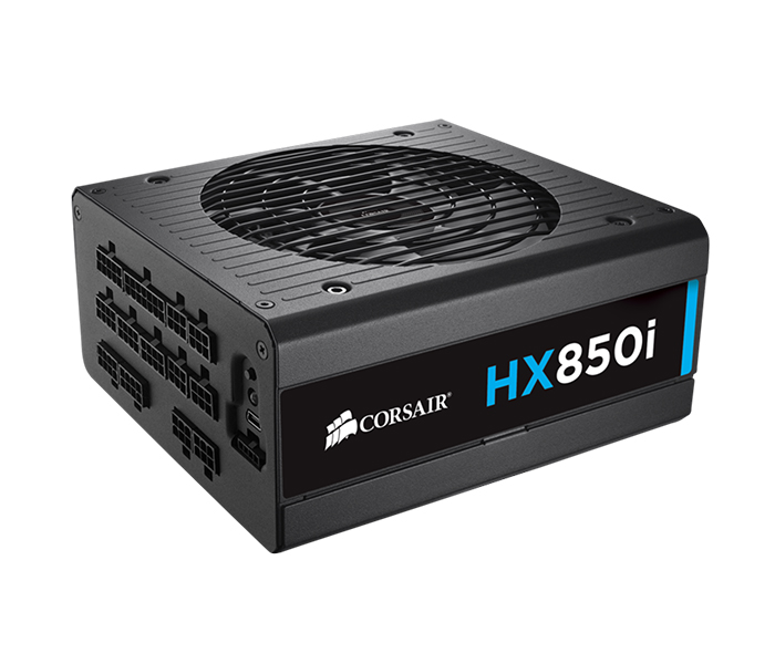 Corsair CP-9020073-UK HXi Series HX850i High-Performance ATX 850W 80 Plus Platinum Certified PSU - Black - Zoom Image 1