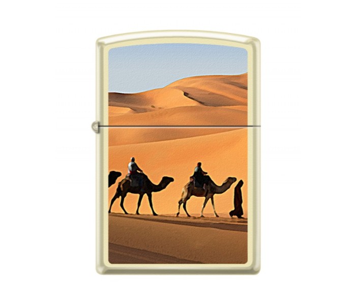 Zippo 216-CI405077 Regular Cream Camel Caravan Lighter Multicolor - Zoom Image