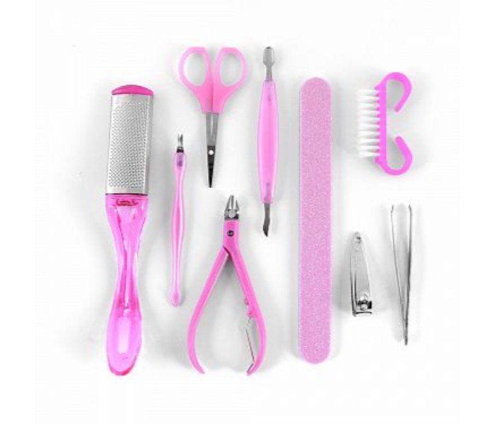 Taqdeer NL93-12 9 Piece Professional Manicure Cosmetology Tool Set -Assorted - Zoom Image 2