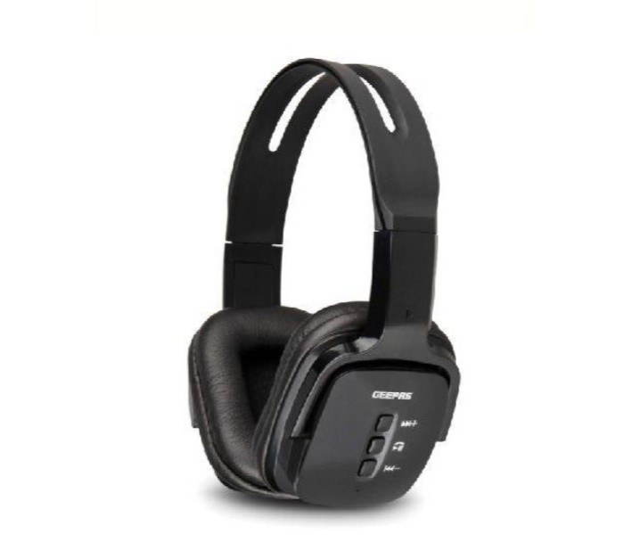 Geepas GHP4702 Bluetooth Headphone with Mic Black - Zoom Image