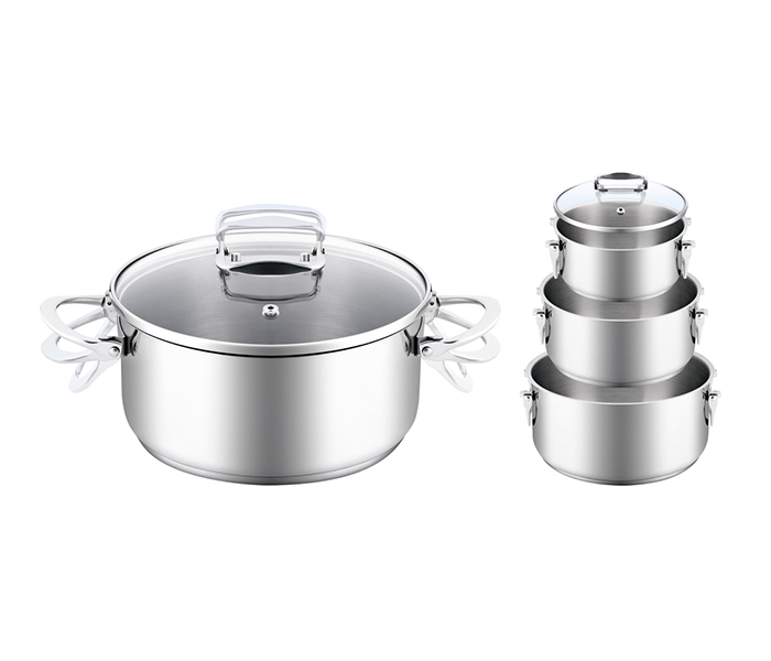 Lamart LTSSSET6 Stockage Foldable Stainless Steel Set of Pots - 6 Pieces - Zoom Image 1