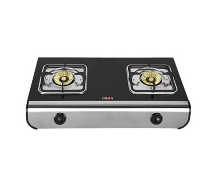 Clikon CK4256 SD Two Burner Gas Stove with Glass - Zoom Image