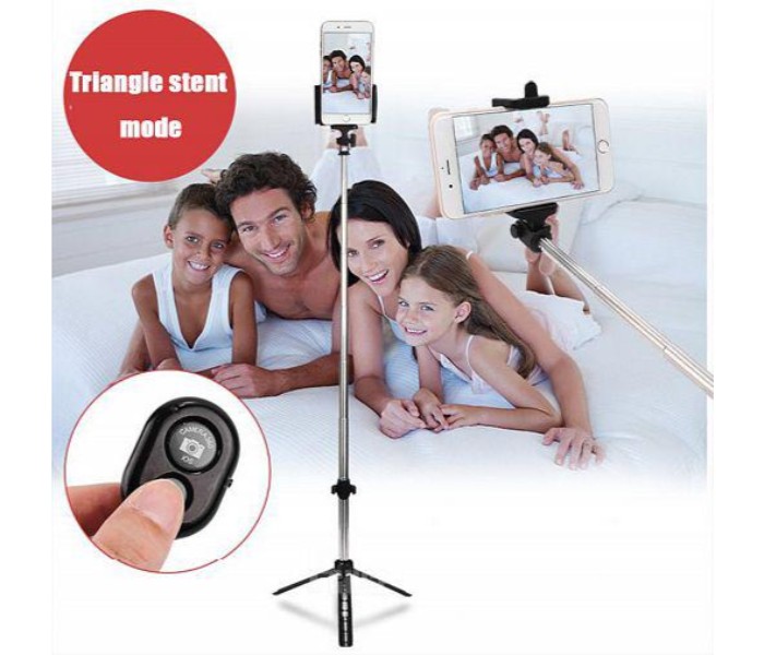 Zooni Handheld Mini Tripod Wireless Bluetooth Shutter Remote Controller Foldable Selfie Stick SS-270 Assorted - Zoom Image 3