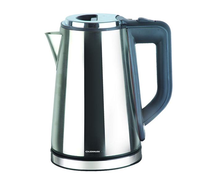 Olsenmark OMK2147 1.7 Litre Stainless Steel Cordless Electric Kettle - Silver - Zoom Image