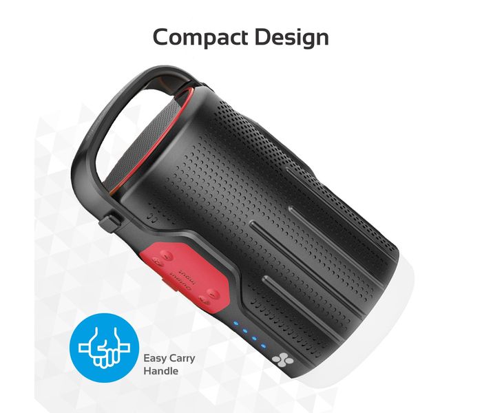 Promate CampMate-2 Portable LED Camp Light with Wireless Speaker & Integrated Power Bank, Red - Zoom Image 4