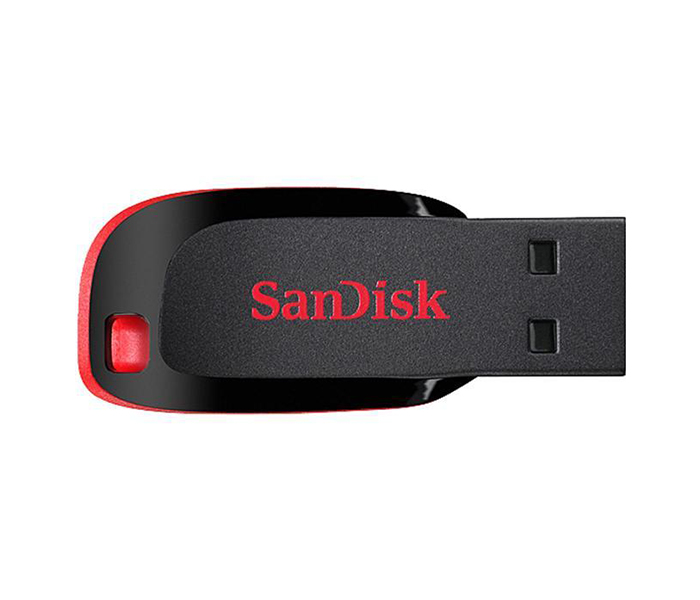 SanDisk SDCZ50-016G-B35 16GB Cruzer Blade USB 2.0 Flash Drive - Black & Red - Zoom Image 4