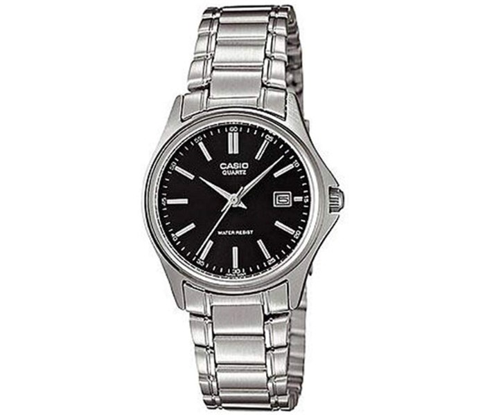 Casio LTP-1183A-1ADF (CN) Womens Analog Watch Black and Silver - Zoom Image