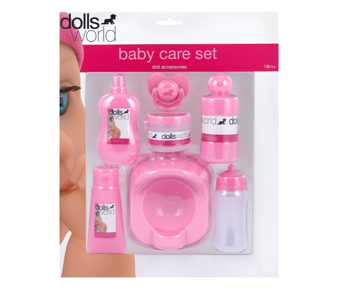 Dolls World 8498 Pl Baby Care Play Set Pink - Zoom Image 2