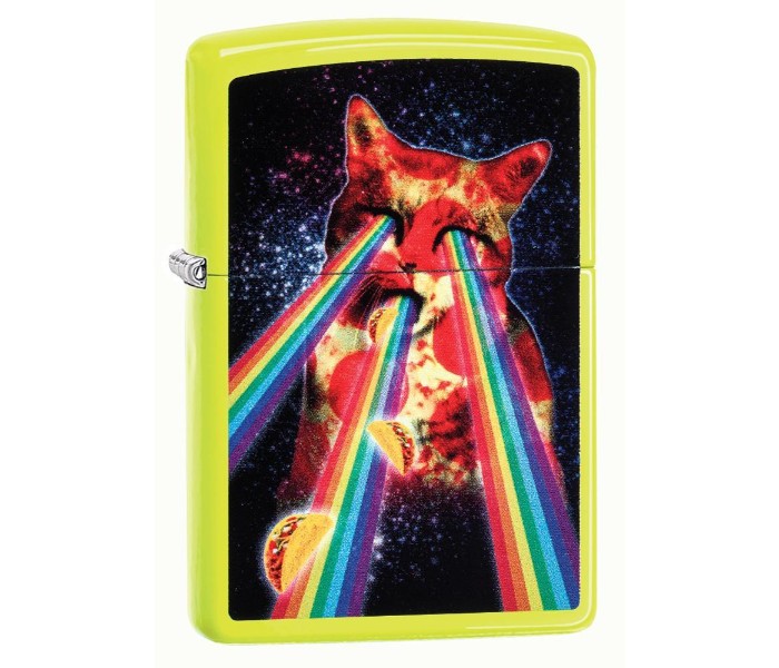 Zippo 29614 28887 Pizza Cat Design Lighter Multicolor - Zoom Image 3