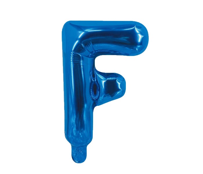 Party Time F-B-803249 Letter F 16 Inch Foil Balloon Blue - Zoom Image