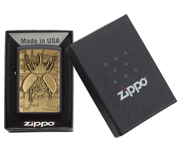 Zippo 29567 Steampunk Beetle Lighter Black and Gold - Zoom Image 3