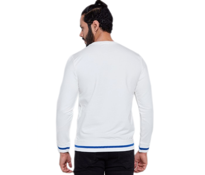 Petro OU10034 Solid Crew Neck Sweat Shirt XXL - White - Zoom Image 4