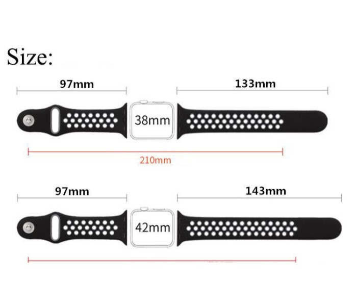 New Design Convertible Strap Band for Apple Watch 1, 2, 3 and 4 with Sweat Proof SPRB42 Multicolor - Zoom Image 5