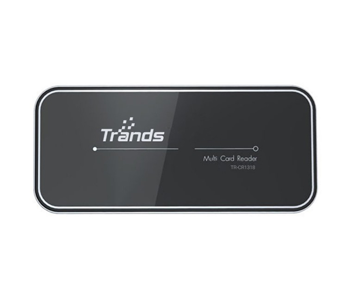 Trands TR-CR1318 External Multi USB 2.0 Card Reader - Black & Silver - Zoom Image 5