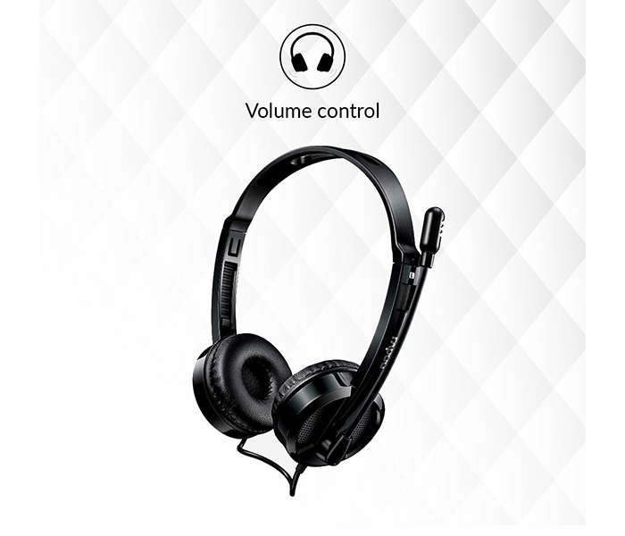 Rapoo H100 Plus Wired Stereo Headset - Black 18007 - Zoom Image 4