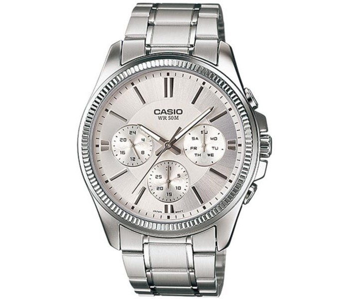 Casio MTP-1375D-7AVDF Mens Analog Watch Silver - Zoom Image 3