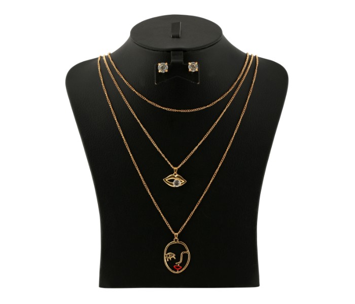 The Mercella 18K Gold Plated Multi Strand Necklace Set 61172635 - Zoom Image 4