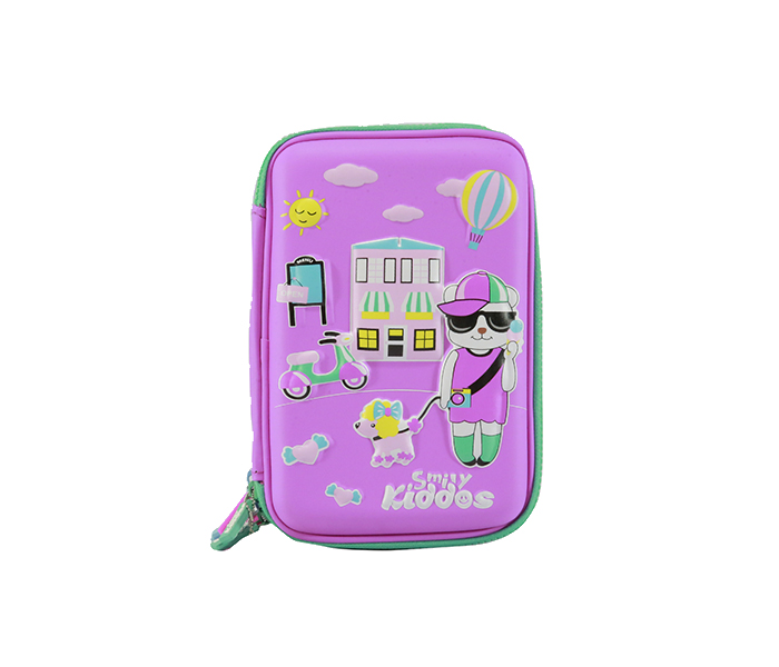 Smily Kiddos SK11001038 Hardtop Triple up Pencil Case - Purple - Zoom Image 6