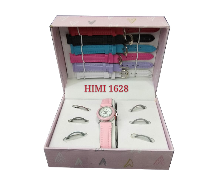 HIMI 1628 Multicolor Dial Frame & Strap Changeable Quartz Watch for Women - Zoom Image