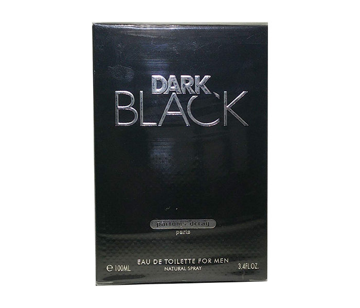 Parfums Deray 100ml Dark Black Eau De Toilette Spray for Men - Zoom Image