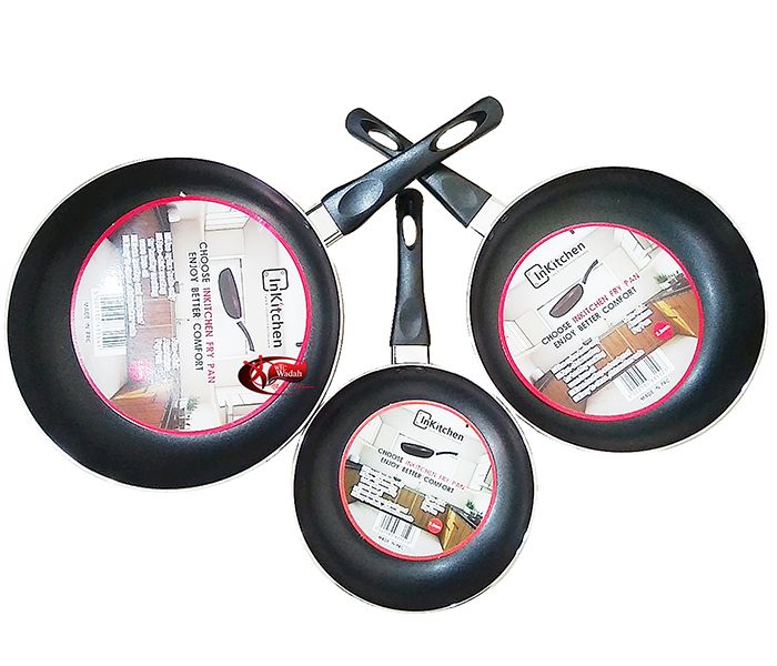 WTC 8200 3 Piece Non Stick Fry Pan Set Black - Zoom Image 3