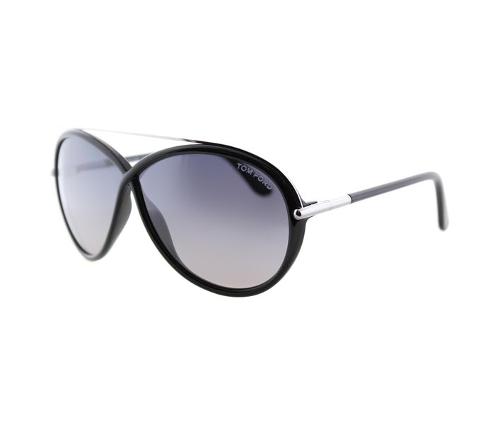 Tomford TF454 01C Tamara Aviator Black Frame & Grey Graident Mirrored Sunglasses for Women - Zoom Image 1