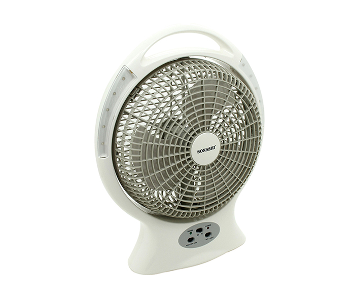 Sonashi SRF-412 12-inch Rechargeable Oscillating Table Fan - Zoom Image 1