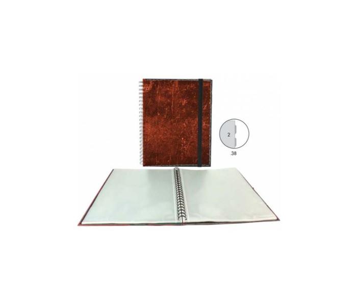 Senfort 91382 Wire-O Display Book With Divider Red - Zoom Image