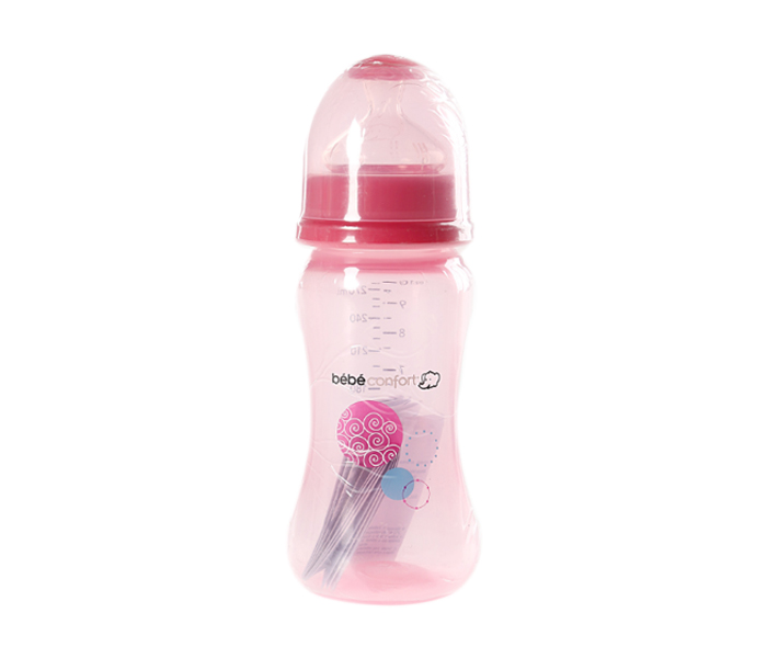 Bebe Confort 30001212 Maternity Wide Neck Bottle - 270ml, Pink - Zoom Image 2