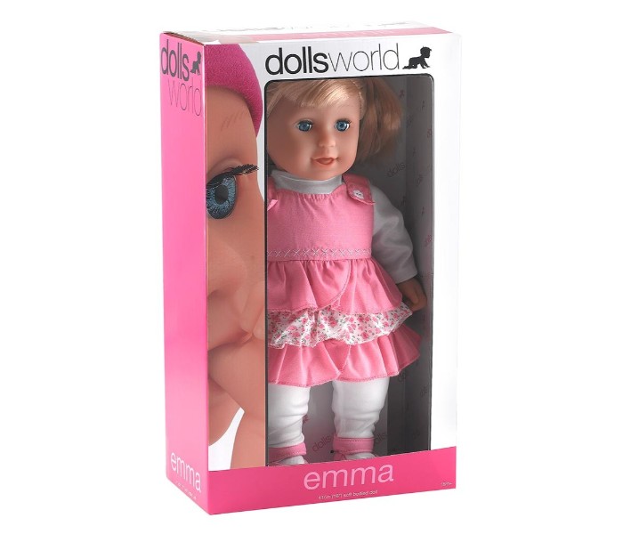 Dolls World 8558 41cm Emma 2 Pcs Pink and Blue - Zoom Image 2