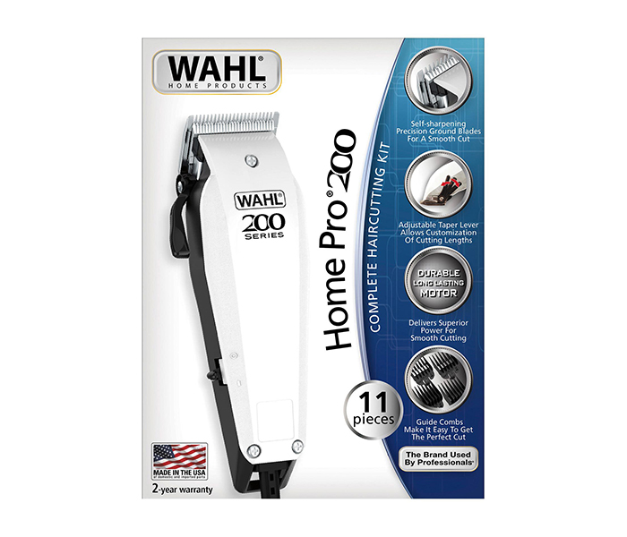 Wahl 9247-1127 Home Pro 200 Corded Hair Clipper & Trimmer - White - Zoom Image 2