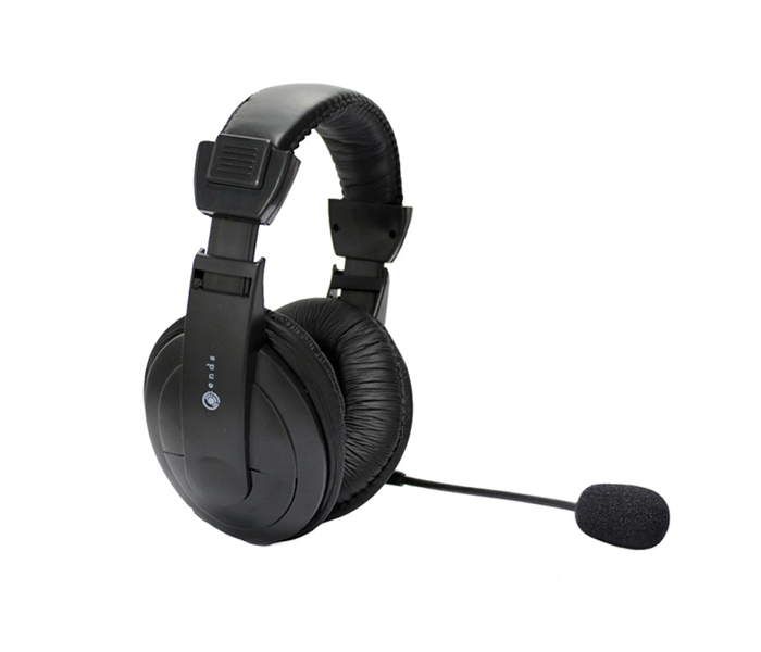 iends IE-HS609 Stereo Multimedia Headset with Microphone - Black - Zoom Image 4