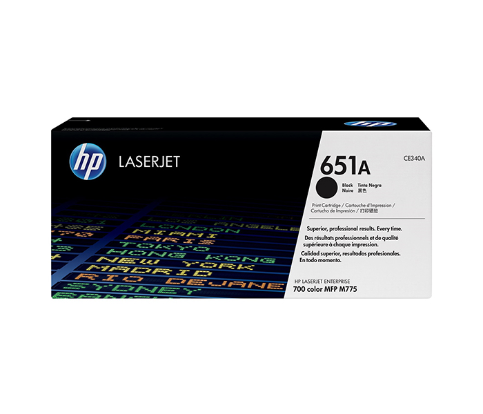 HP 651A Original LaserJet Toner Cartridge - Black (CE340A) - Zoom Image