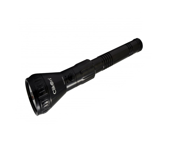 Clikon CK5069 Rechargeable LED Flash Light With Power Bank - Black - Zoom Image