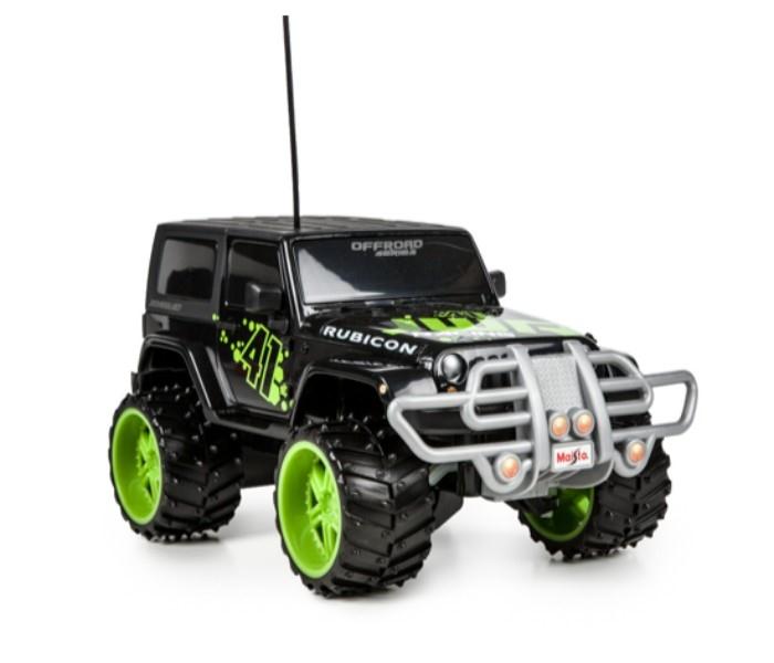 Maisto Tech 82069 Remote Control 1:16 Off Road Jeep Wrangler Rubicon Green and Black - Zoom Image 1