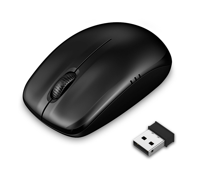 Trands TR-MU337 Wireless Optical Mouse - Black - Zoom Image 1