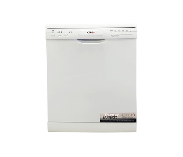 Clikon CK610 1850 Watts Free Standing Dish Washer, White - Zoom Image 2