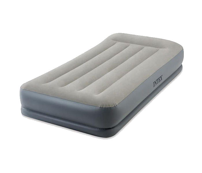 Intex ZX-64116 99 x 191 x 30CM Inflatable Pillow Rest Mid-Rise Twin Size Airbed with Built-in Electric Pump - Zoom Image